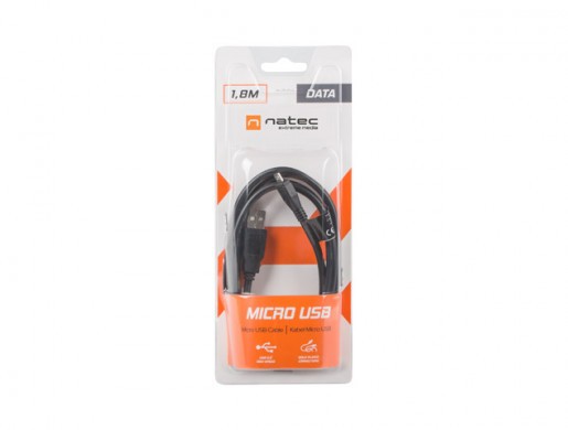 USB MICRO(M)->USB-A(M) 2.0 CABLE 1.8M