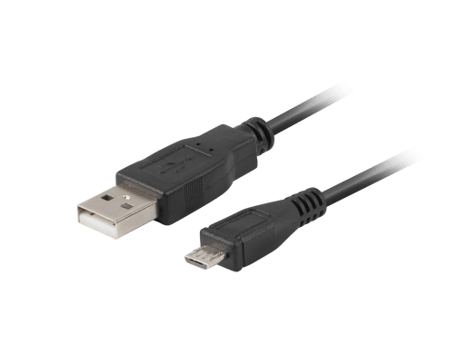 USB MICRO(M)->USB-A(M) 2.0 CABLE 1.8M