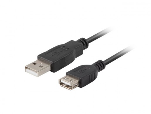 USB-A M/F 2.0 CABLE 3M BLACK