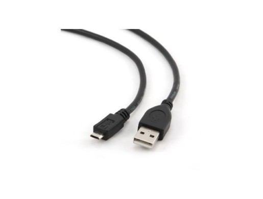 USB MICRO(M)->USB-A(M) 2.0 CABLE 0.3M BLACK