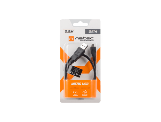 USB MICRO(M)->USB-A(M) 2.0 CABLE 0.5M