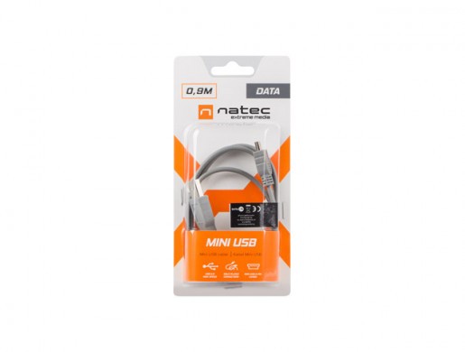 USB MINI(M)->USB-A(M) 2.0 CABLE 0.9M