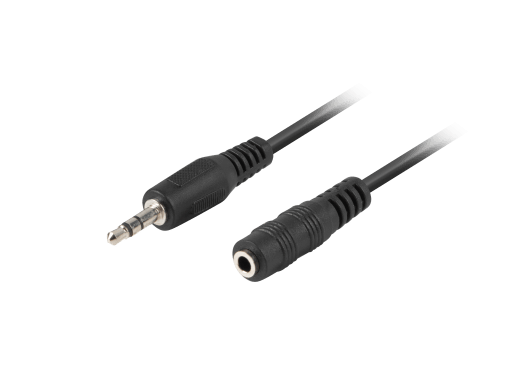 MINIJACK 3.5MM M/F CABLE 1.5M