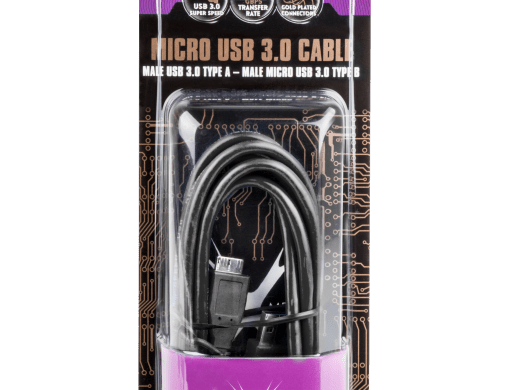 USB MICRO(M)->USB-A(M) 3.0 CABLE 1.8M