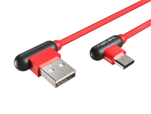 PRATI USB-C(M) ANGLE USB-A(M) 2.0 1M