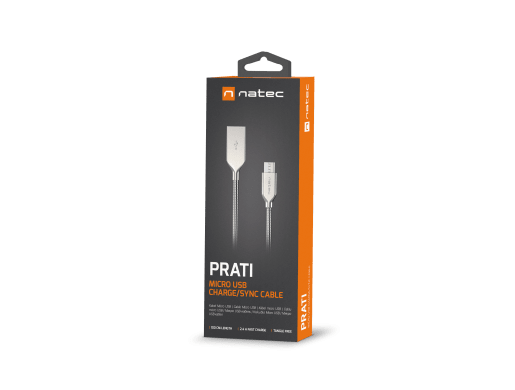PRATI USB MICRO(M)->USB-A(M) 2.0 CABLE