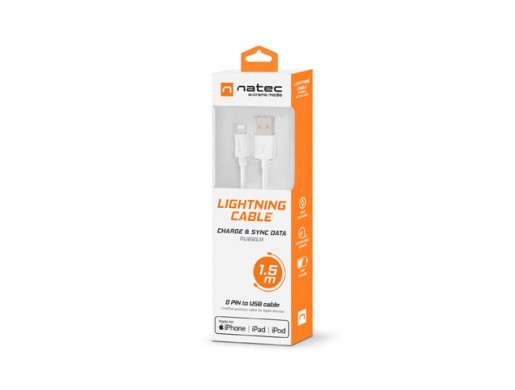 LIGHTNING CABLE 1.5M WHITE MFI