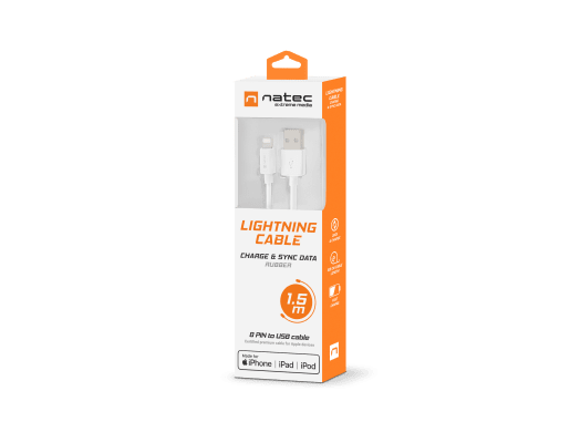 LIGHTNING CABLE 1.5M WHITE MFI