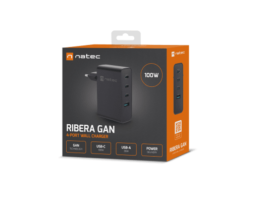 RIBERA GAN 3X USB-C + 1X USB-A 100W