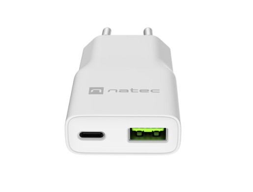 RIBERA GAN SLIM 1X USB-A + 1X USB-C 20W