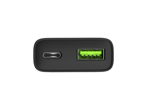 RIBERA GAN SLIM 1X USB-A + 1X USB-C 20W
