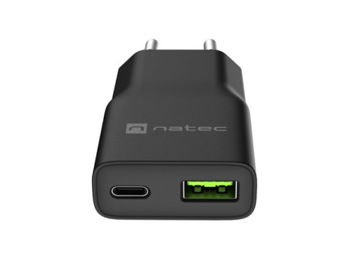 RIBERA GAN SLIM 1X USB-A + 1X USB-C 20W