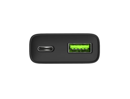 RIBERA GAN SLIM 1X USB-A + 1X USB-C 20W
