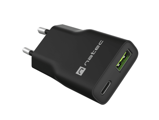 RIBERA GAN SLIM 1X USB-A + 1X USB-C 20W