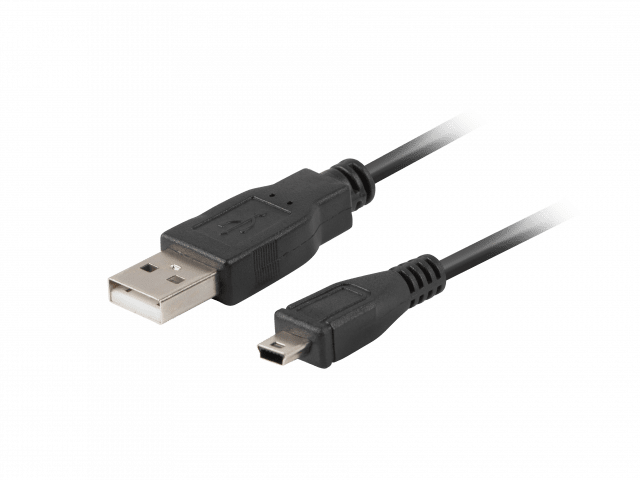 USB MINI(M)->USB-A(M) 2.0 CABLE 0.3M