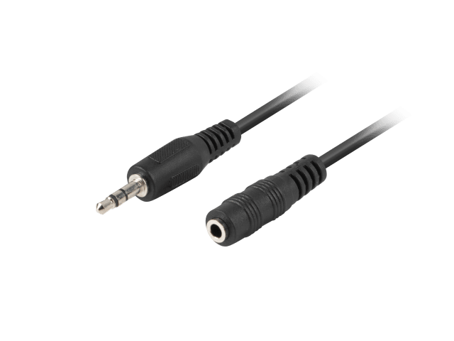 MINIJACK 3.5MM M/F CABLE 1.5M