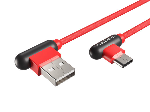 PRATI USB-C(M) ANGLE USB-A(M) 2.0 1M