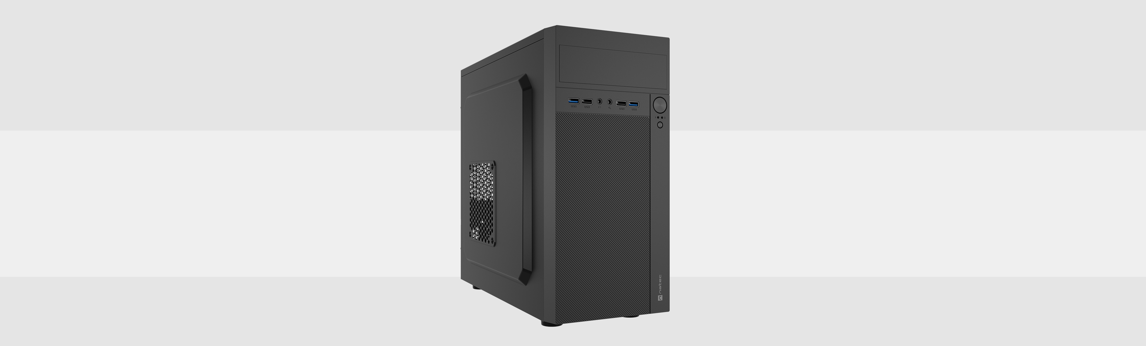 Meet Natec Helix - a micro-ATX enclosure that can accommodate up to 6 drives!